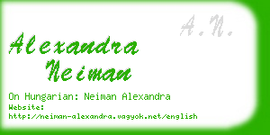 alexandra neiman business card